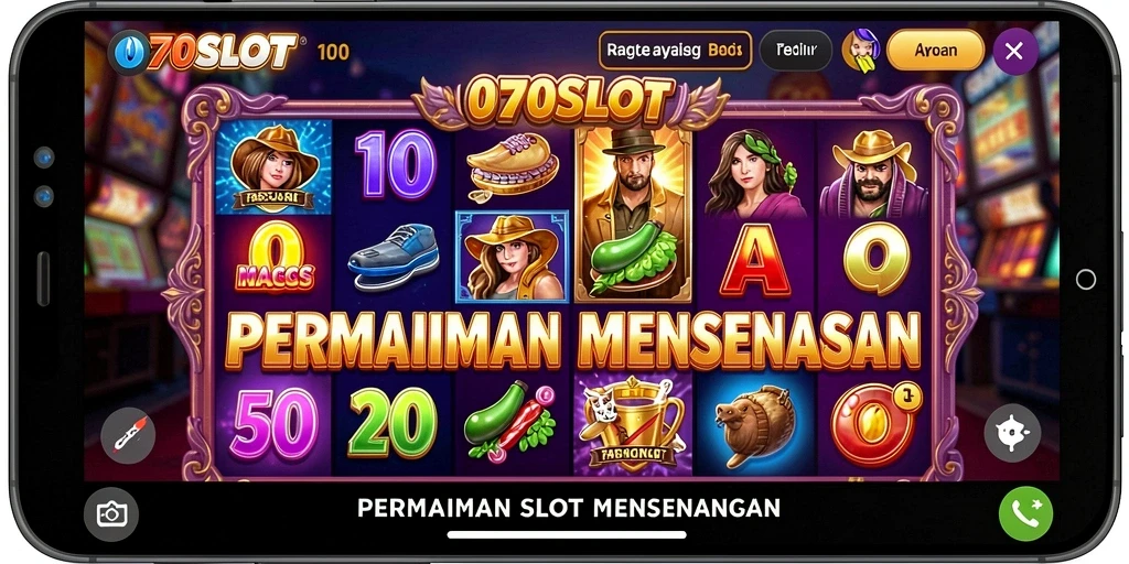 Tampilan gameplay seru di 070SLOT yang penuh warna.