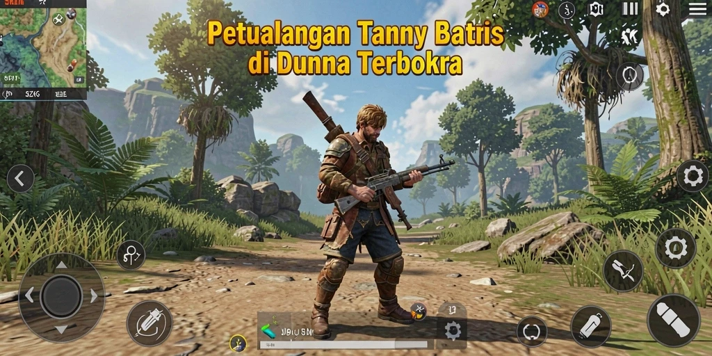 Tangkapan layar gameplay 5ZK menampilkan eksplorasi luas di dunia terbuka.