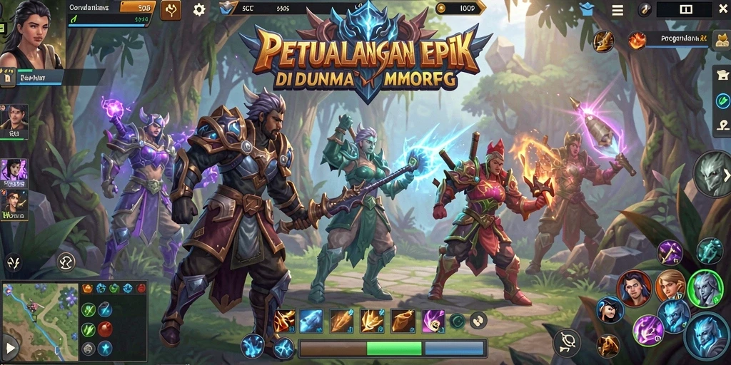Screenshot gameplay 6CF menampilkan aksi seru dalam permainan MMORPG.