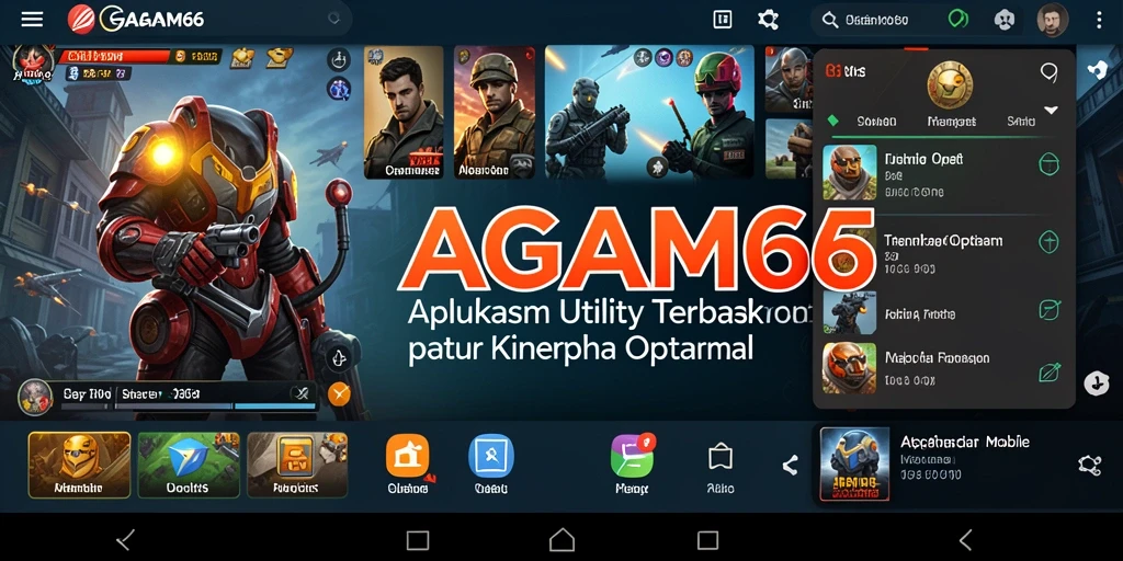 Screenshot utama AGAM66 menampilkan antarmuka yang ramah pengguna dan grafik kinerja.