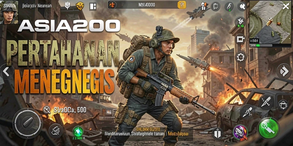 Tampilan menarik dari gameplay ASIA200 dengan strategi pertahanan yang seru.