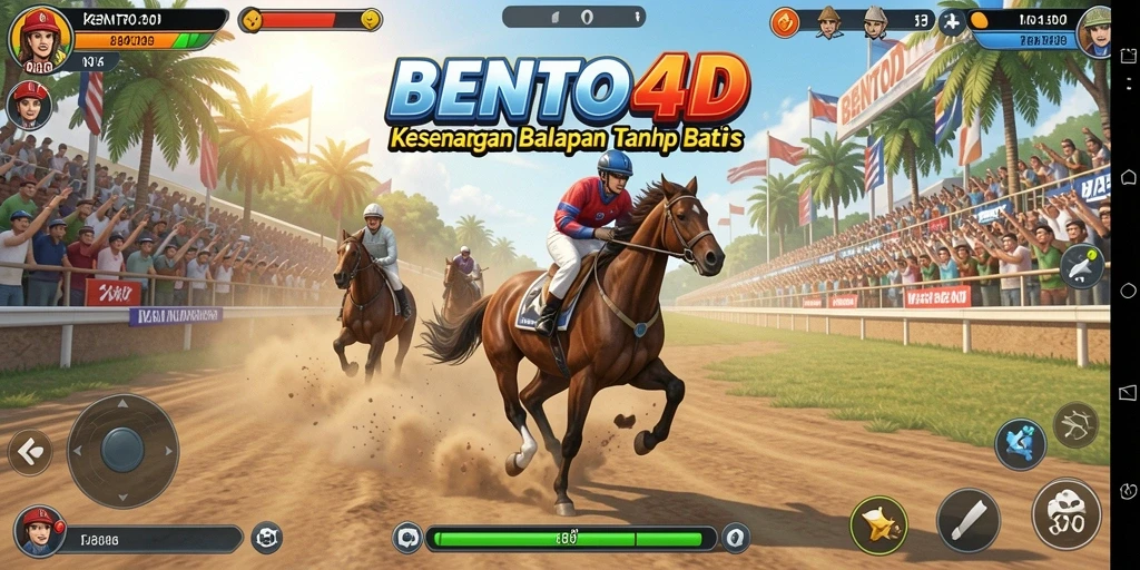 Tampilan gameplay BENTO4D yang menegangkan dan kompetitif.