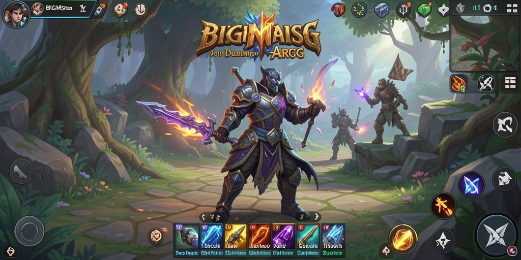 Tangkapan layar gameplay BIGMSG menampilkan aksi pertempuran seru dalam dunia ARPG.