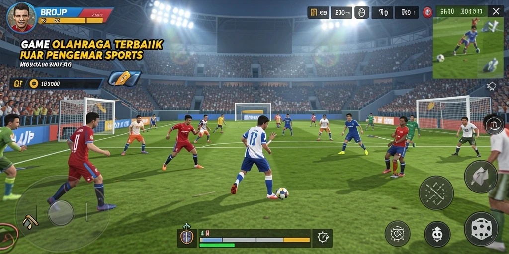 Tampilan gameplay BROJP yang menarik dalam pertandingan olahraga.