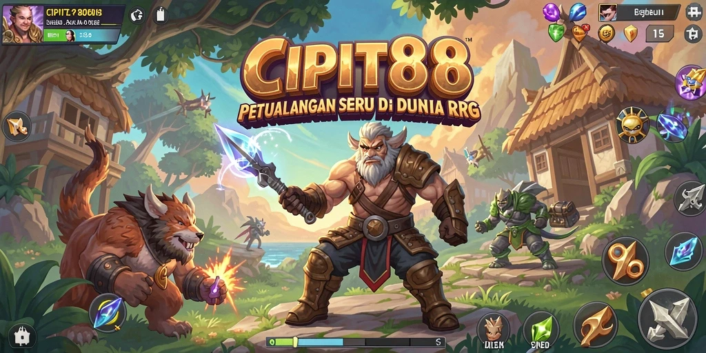 Screenshot menampilkan aksi pertarungan seru dalam CIPIT88.