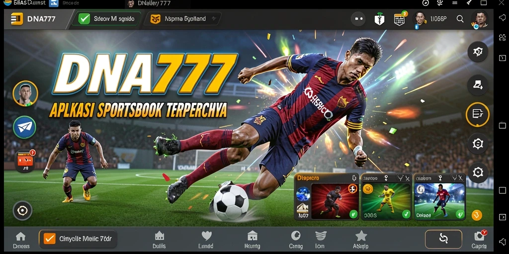 Tampilan intuitif dan gameplay menarik dalam aplikasi Sportsbook.