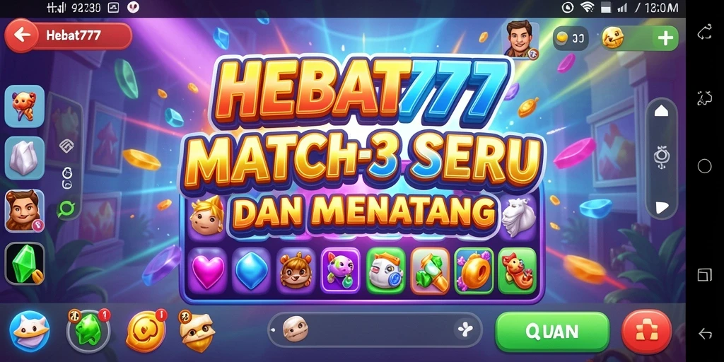 Tampilan gameplay HEBAT777 yang menarik dan penuh warna.