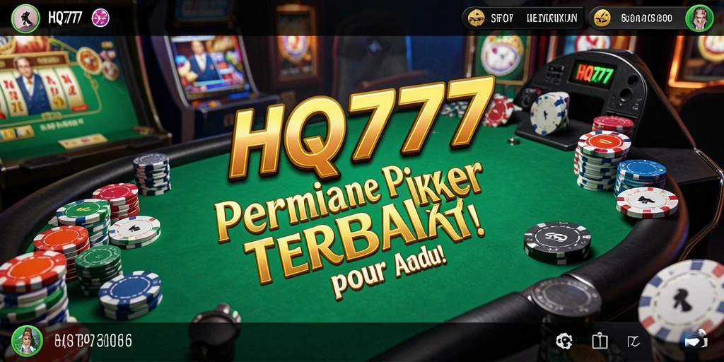 Tampilan gameplay Poker yang seru dan menegangkan dari HQ777.