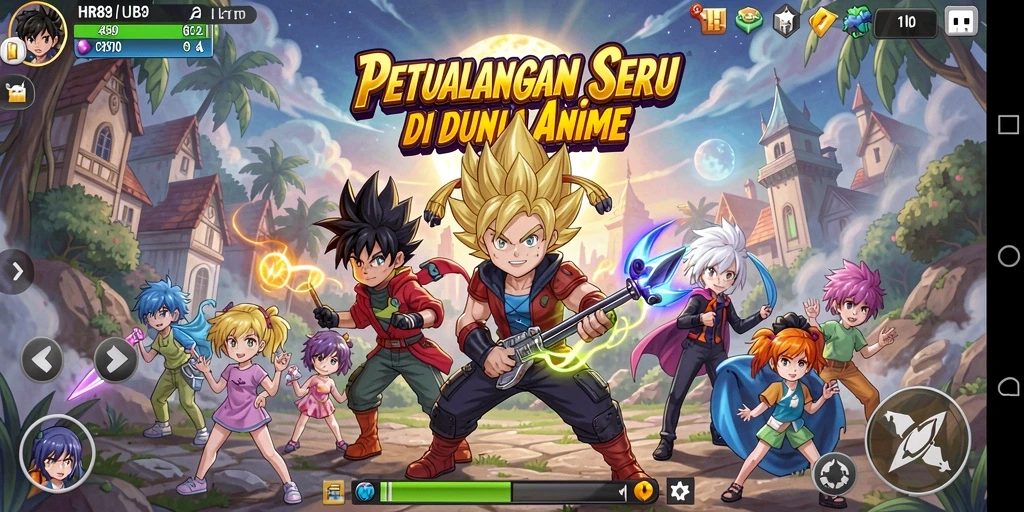 Gameplay HR89 yang menampilkan petualangan seru dan karakter menarik.