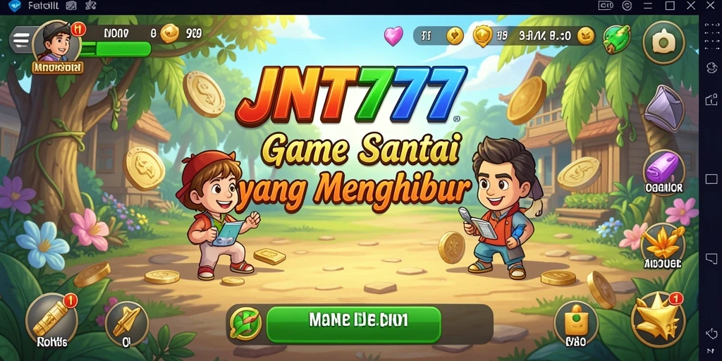 Tangkapan layar gameplay JNT777 yang penuh warna dan menyenangkan.