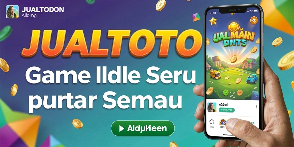 Gameplay JUALTOTO menampilkan serunya permainan Idle dengan grafik menarik.