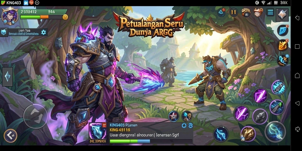 Tampilan gameplay menarik dari KING403 dengan aksi pertarungan seru.