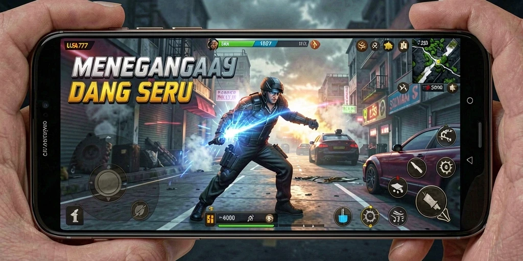 Gameplay seru dari LUSA777 dengan interaksi pemain.