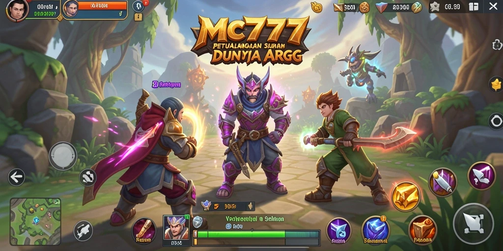 Tangkapan layar gameplay menunjukkan pertarungan seru dalam ARPG.