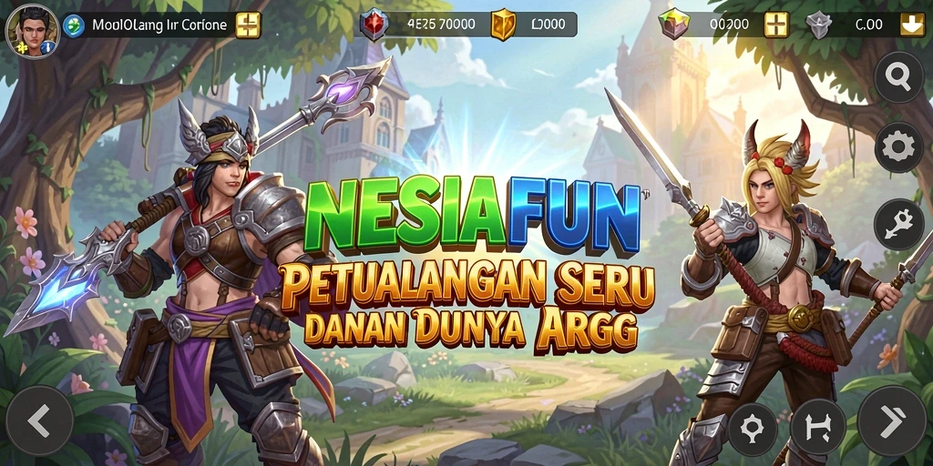 Gambar gameplay epic dalam dunia ARPG NESIAFUN.