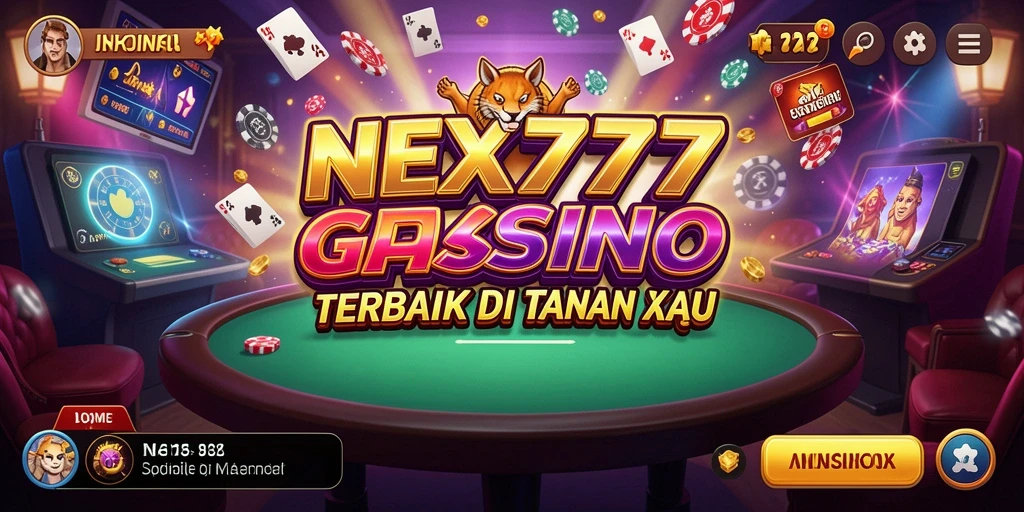 Tampilan gameplay NEX777 yang mendebarkan di dunia kasino.