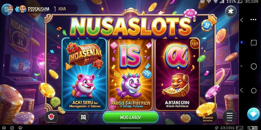 Tampilan gameplay menegangkan dari NUSASLOTS yang penuh aksi.
