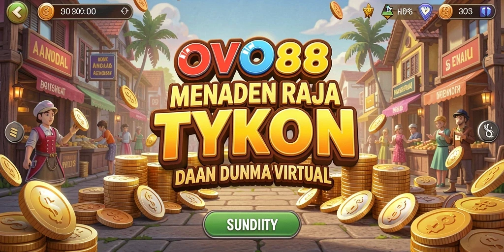 Tampilan gameplay OVO88 yang memukau saat membangun bisnis Tycoon.