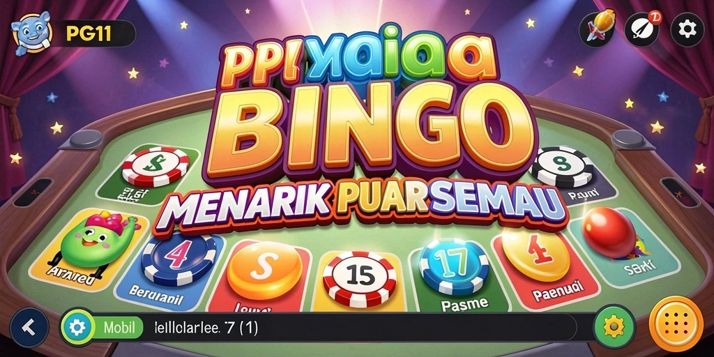 Tampilan gameplay PG11 yang menarik saat bermain Bingo.