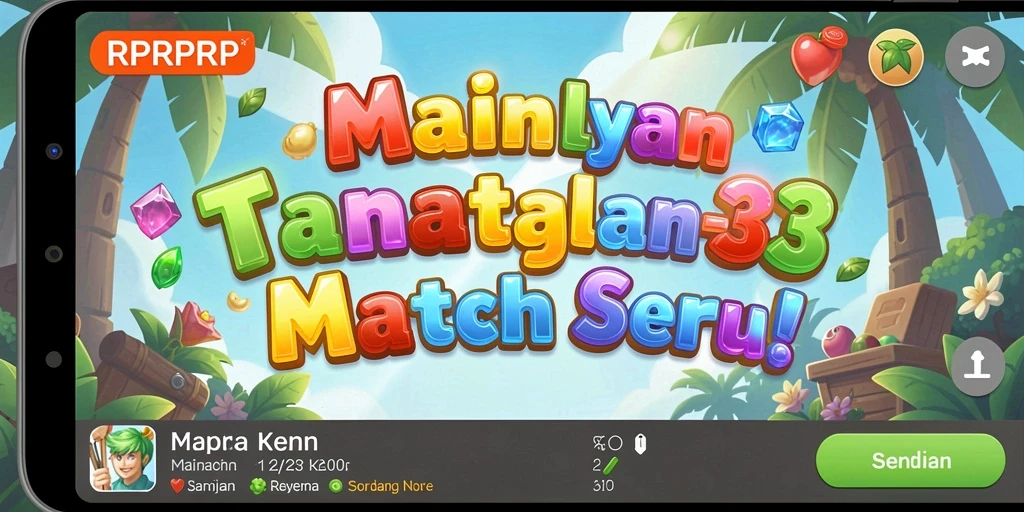 Tampilan gameplay seru RPRPRP dalam aksi Match-3.