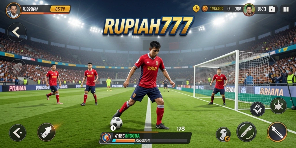Screenshot gameplay RUPIAH777 menunjukkan aksi seru permainan olahraga.