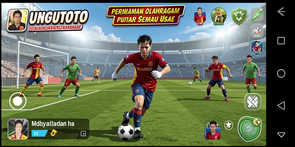 Tampilan gameplay seru dari UNGUTOTO yang memukau dan interaktif.
