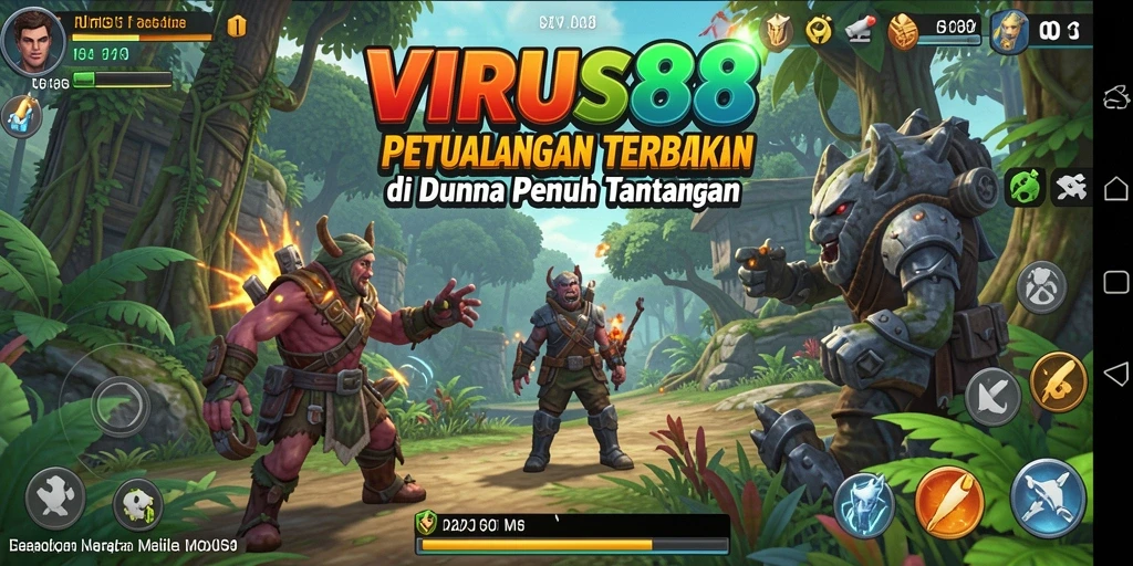 Screenshot gameplay Open World dari VIRUS88 menampilkan eksplorasi yang luas.